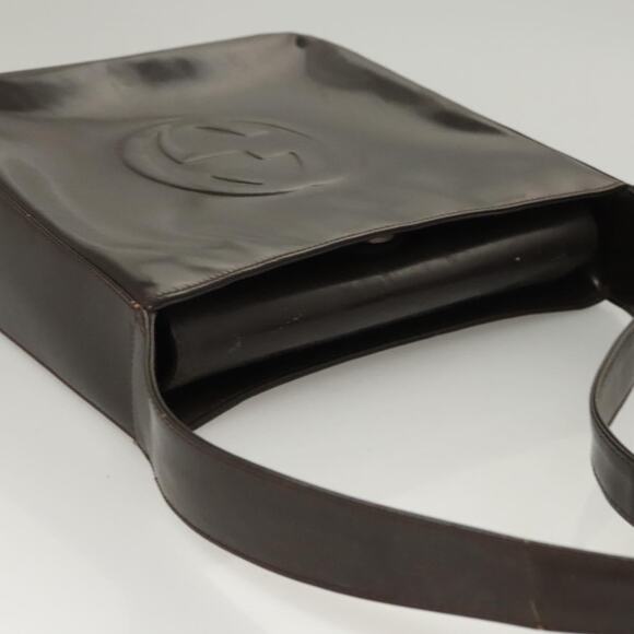 GUCCI Soho Hand Bag Patent Leather Brown 000 1013 000 1013 - Picture 6 of 13